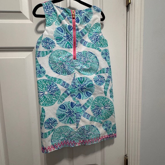 Lilly Pulitzer size 5 T blue sea urchin print dress 100% cotton - Picture 2 of 7
